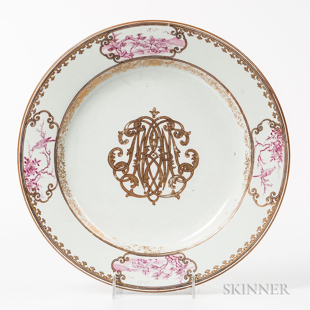 Appraisal: Export Porcelain Ch'ien Lung Dish Export Porcelain Ch'ien Lung Dish