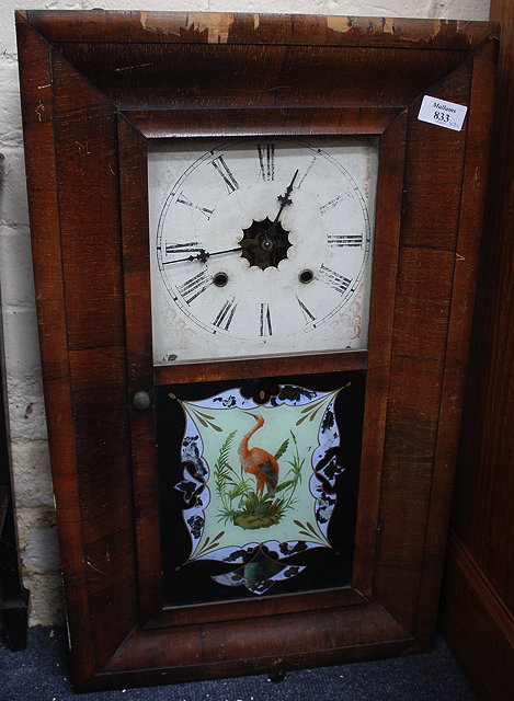 Appraisal: A VIENNA TYPE WALL CLOCK with walnut case cm wide