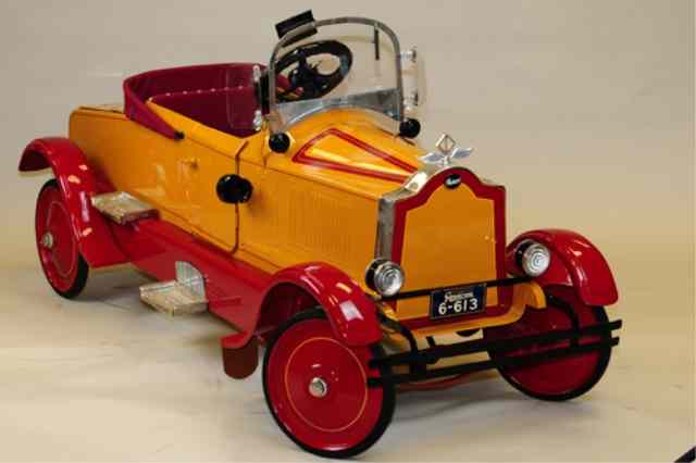 Appraisal: AMERICAN NATIONAL GENDRON PACKARD PEDAL CAR Features extensive options a