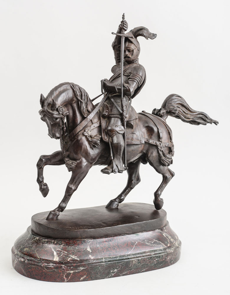 Appraisal: AFTER CARLO MAROCHETTI - EMANUEL PHILIBERT VON SAVOYEN Bronze with