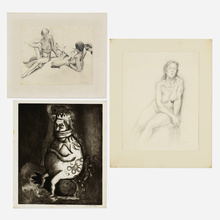 Appraisal: Various Artists THREE WORKS c etching with roulette and aquatint