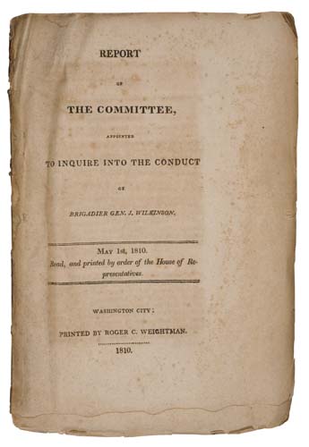 Appraisal: BURR WILKINSON CONSPIRACY Report of the Committee Appointed to Inquire