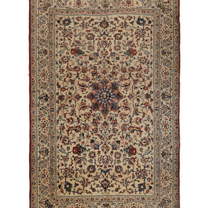 Appraisal: A Persian Wool and Silk Rug Mid- th Century feet