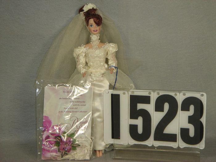 Appraisal: porcelain Romantic Rose Bride Barbie second in Wedding Flower Collection