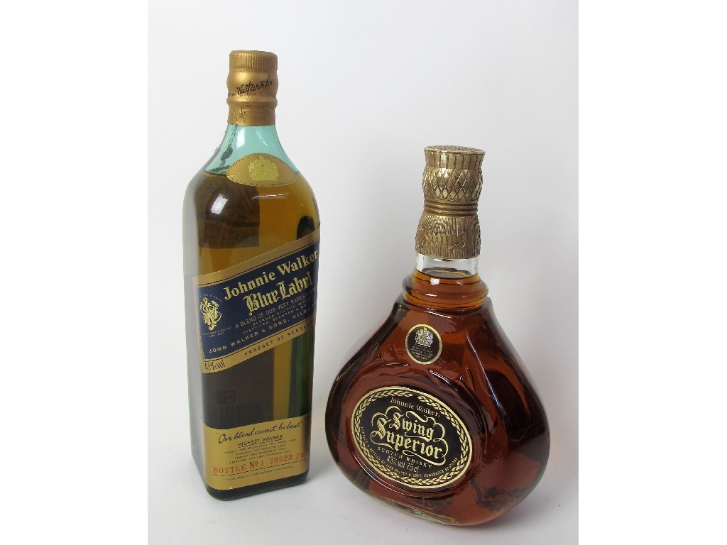 Appraisal: Johnnie Walker Blue Label blended Scotch Whisky bottle number J