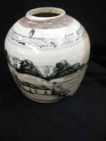 Appraisal: Chinese Pottery Storage Jar decorated '' early