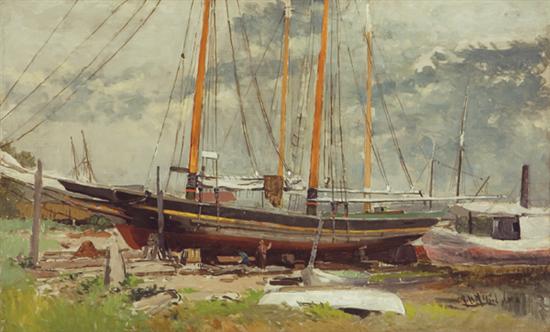 Appraisal: McCORD GEORGE H American - Ship in Dry Dock oil