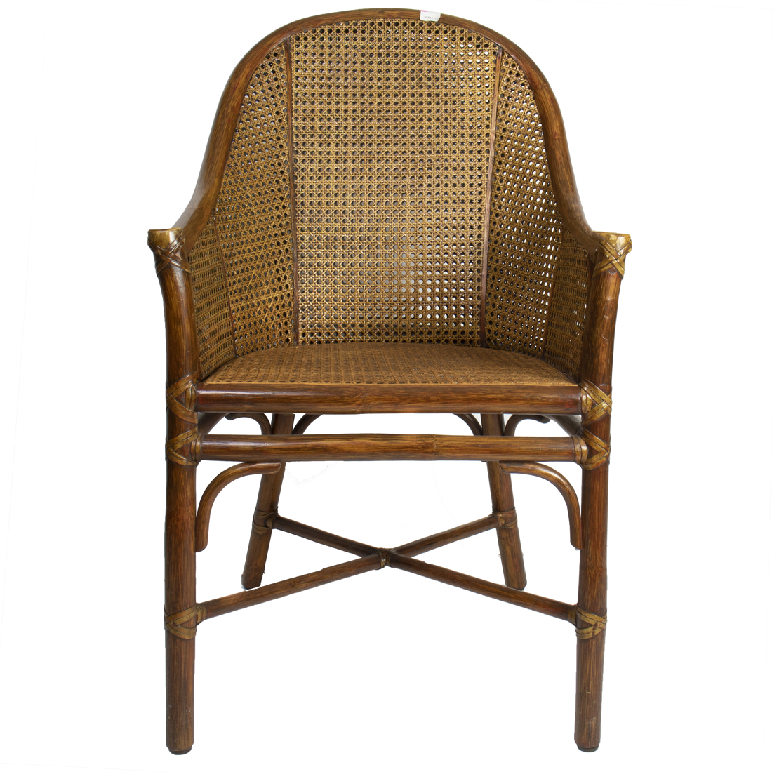 Appraisal: McGuire San Francisco Chair cane bamboo h Time December Place