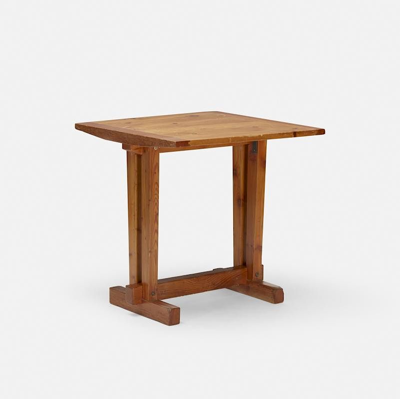 Appraisal: Charlotte Perriand table from Les Arcs Savoie Charlotte Perriand table