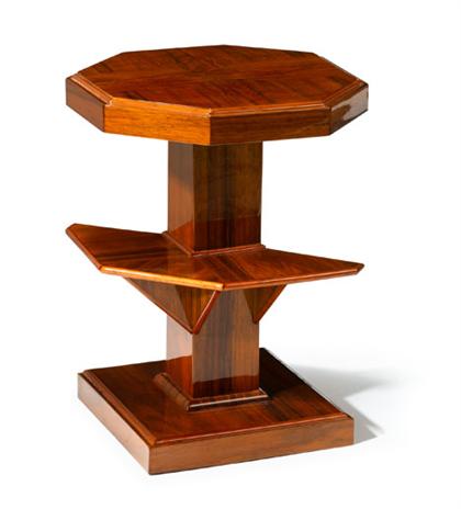 Appraisal: Walnut verneer side table late th century H in W