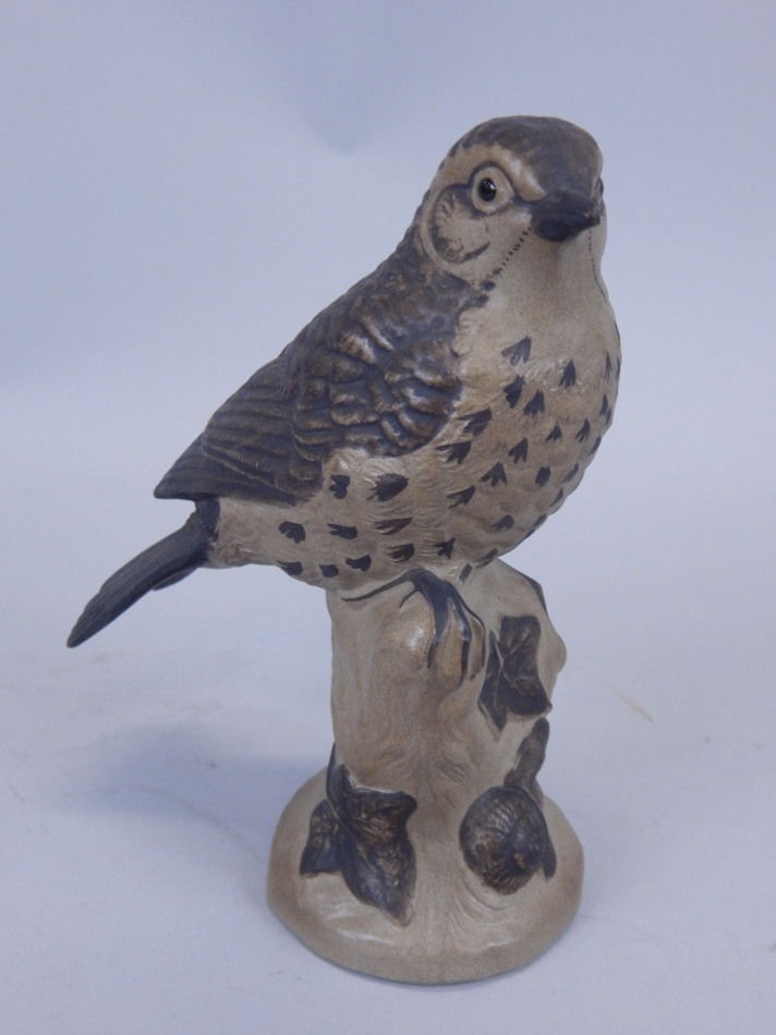 Appraisal: A Poole pottery model of a thrush by B Linley