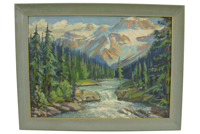 Appraisal: GEORGE H SOUTHWELL OIL ON PANEL Canadian - Landscape with