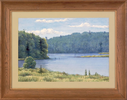 Appraisal: Earl Lincoln Poole American - watercolor landscape of Blue Marsh