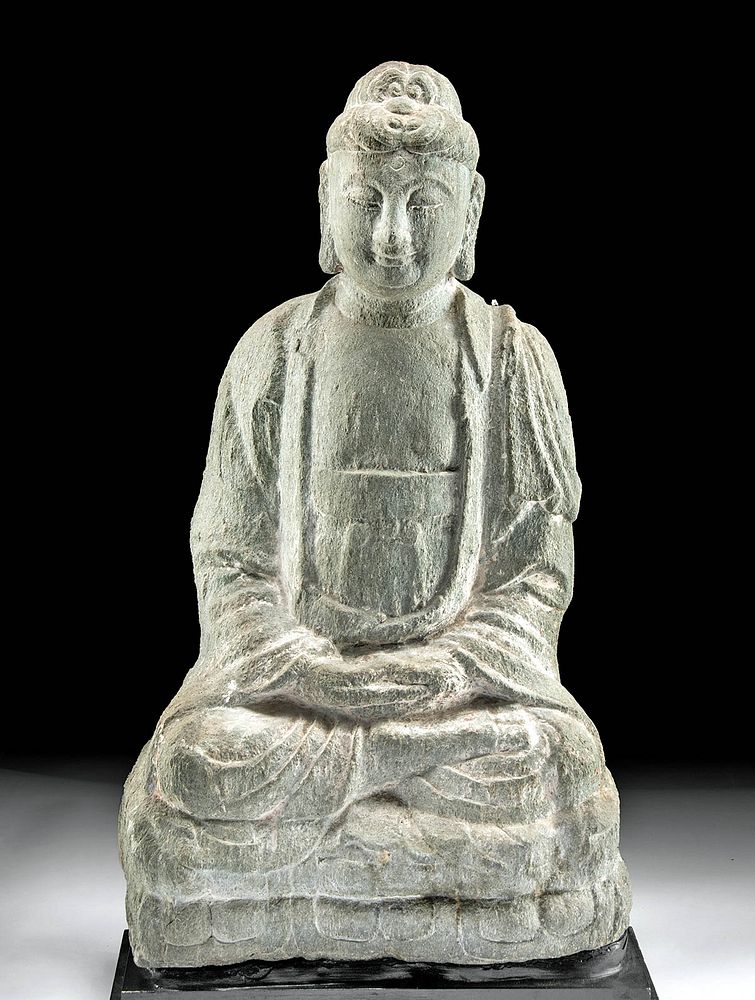 Appraisal: Chinese Tang Dynasty Stone Buddha Shakyamuni Statue East Asia China