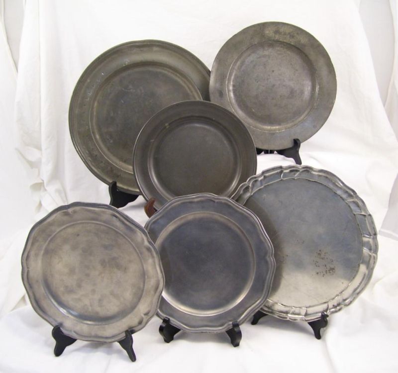 Appraisal: - European Pewter Plates Lot Includes th th century -