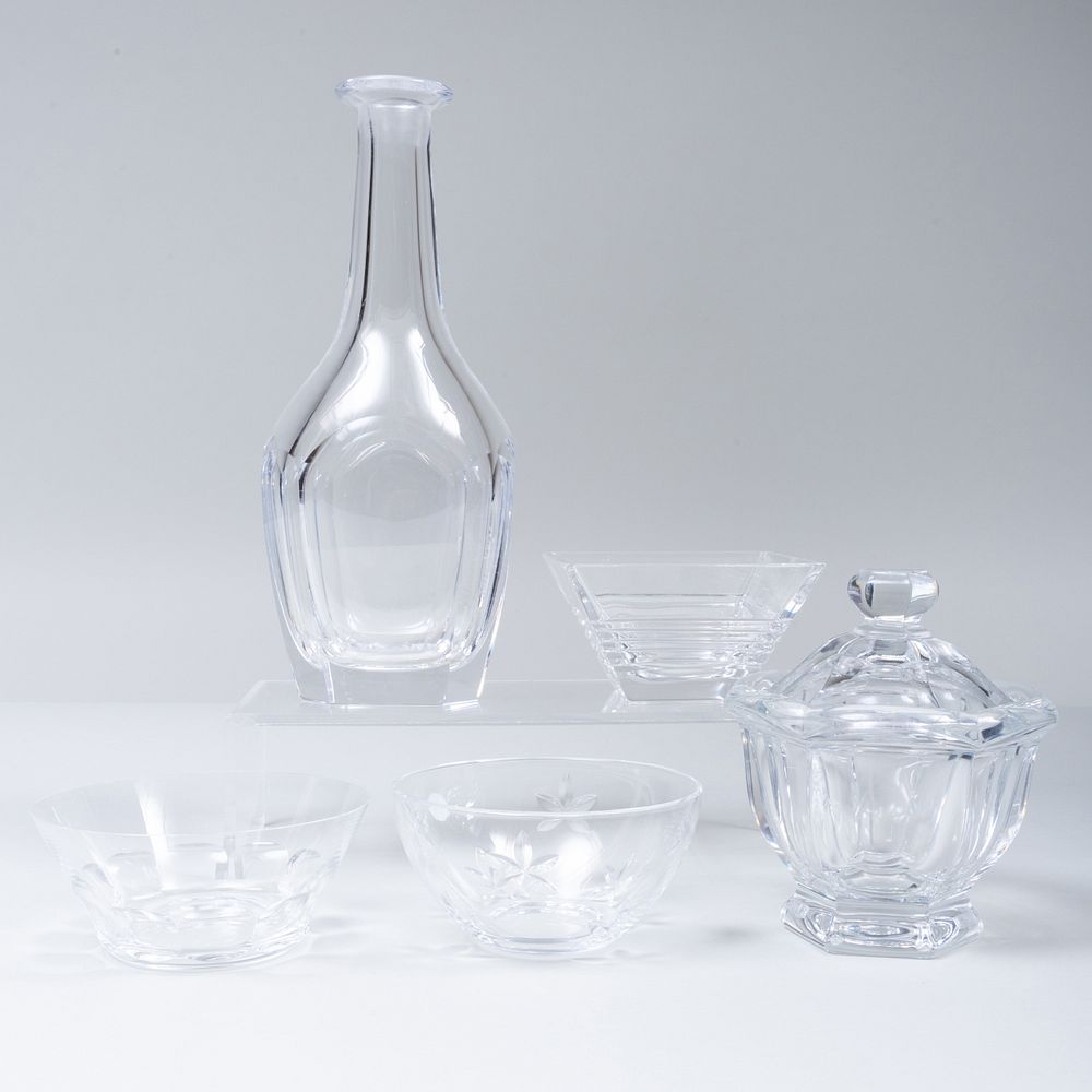 Appraisal: Group of Baccarat and Other Glass Table Wares The Baccarat