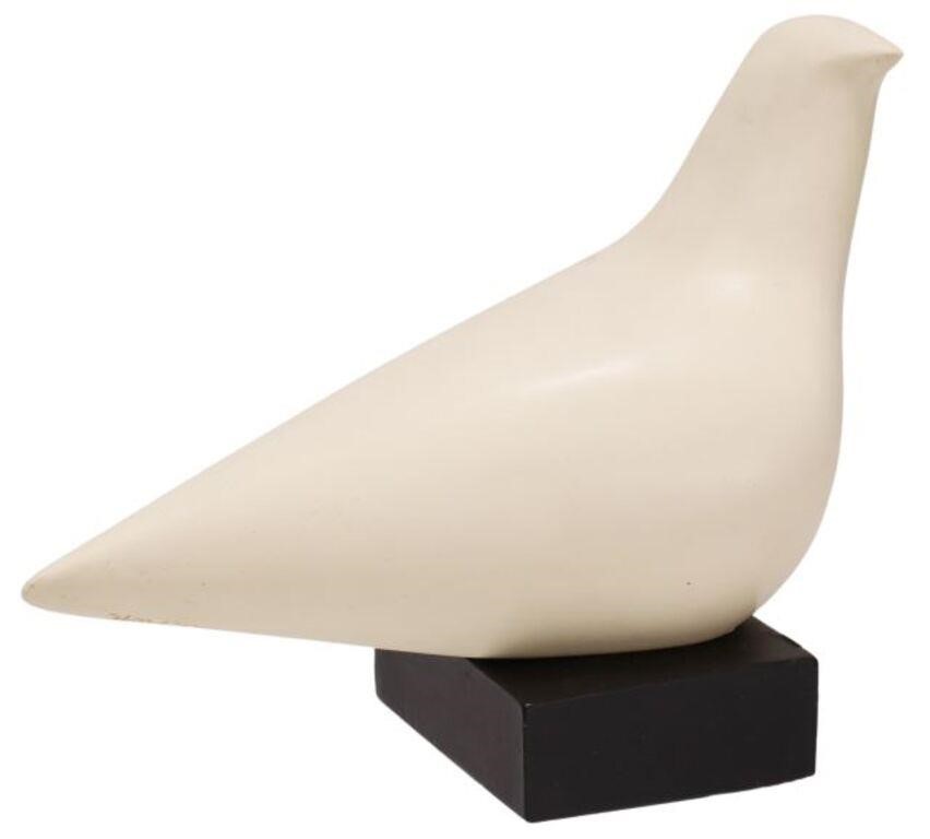 Appraisal: Cast plaster sculpture Dove signed in cast C Hartwig Cleo