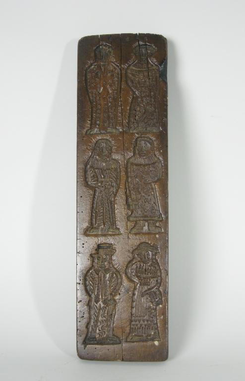 Appraisal: Two th th Century carved Biscuit Moulds the one of