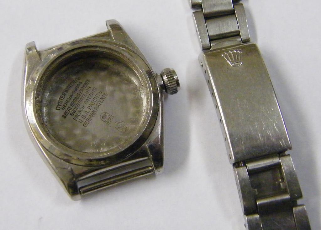 Appraisal: Rolex Oyster Watch Co stainless steel case with screw back