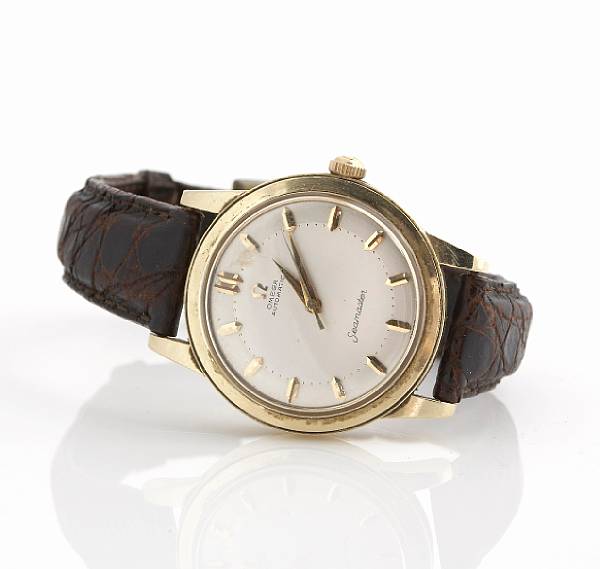 Appraisal: Omega A k gold self-winding wristwatch Seamaster s Automatic movement