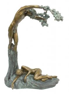 Appraisal: MISHA FRID B BRONZE SCULPTURE NATURE Large patinated bronze sculpture