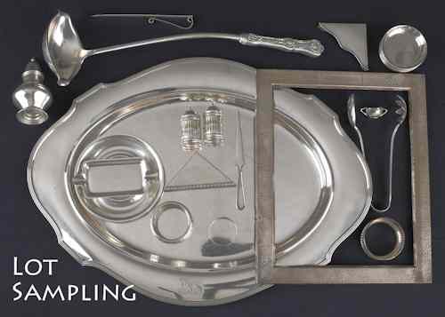 Appraisal: Collection of sterling silver tablewares ozt