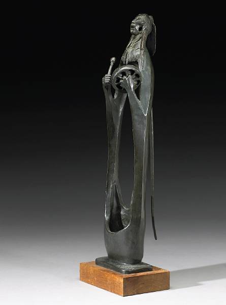 Appraisal: Property from a Private Collection Tucson AZ Just Singing bronze