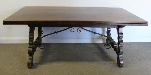 Appraisal: Antique Spanish Style Refectory Table From a New Milford CT