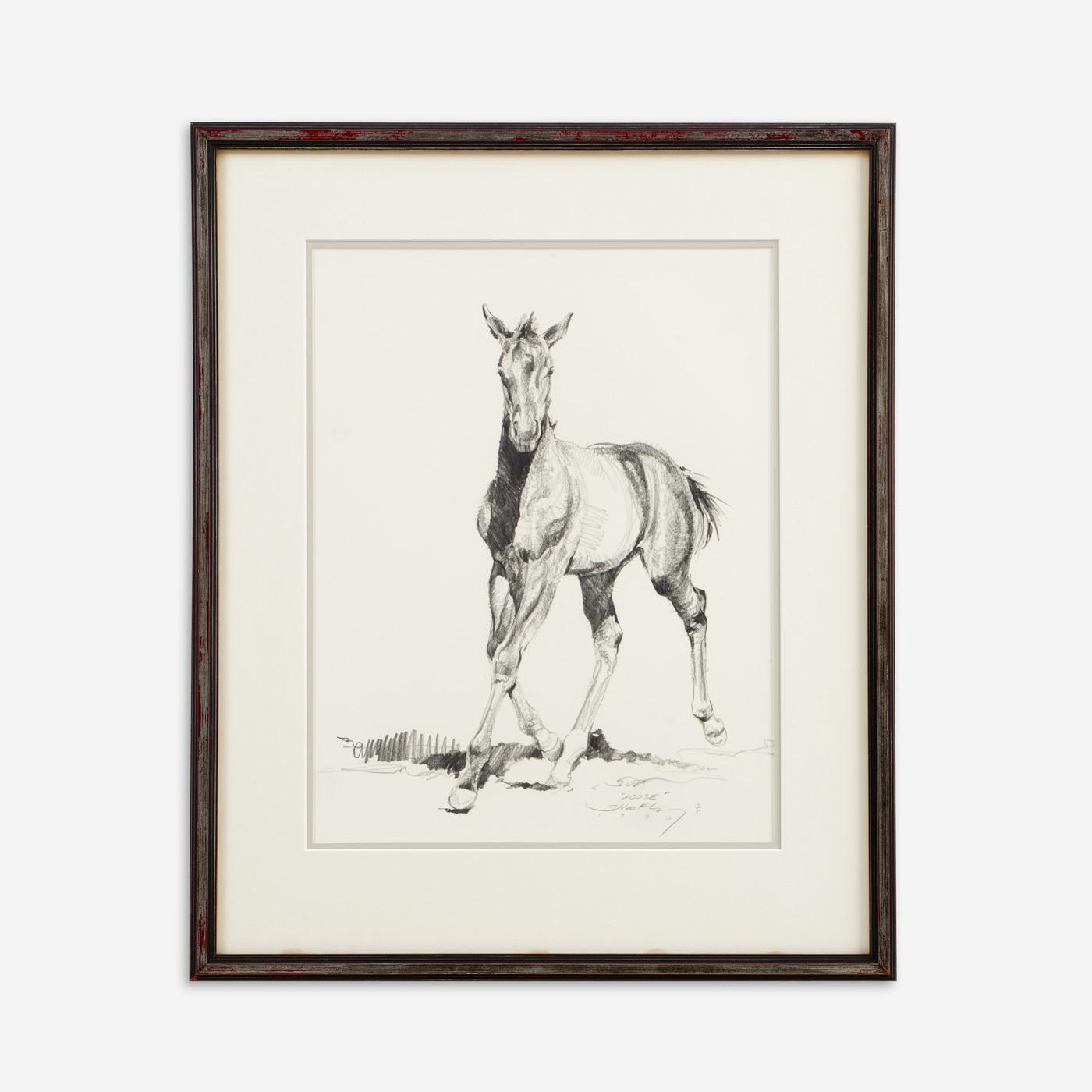 Appraisal: ROBERT SHOOFLY SHUFELT LOOSE PENCIL DRAWING Robert Shoofly Shufelt American