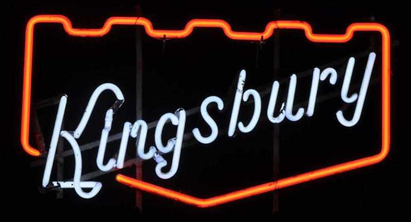 Appraisal: Kingsbury Castle Neon Sign Description s Red and white neon