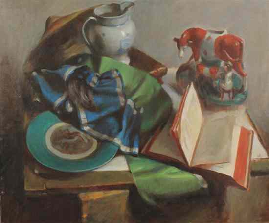 Appraisal: Victor Hume Moody RBSA - oil on canvas Table top