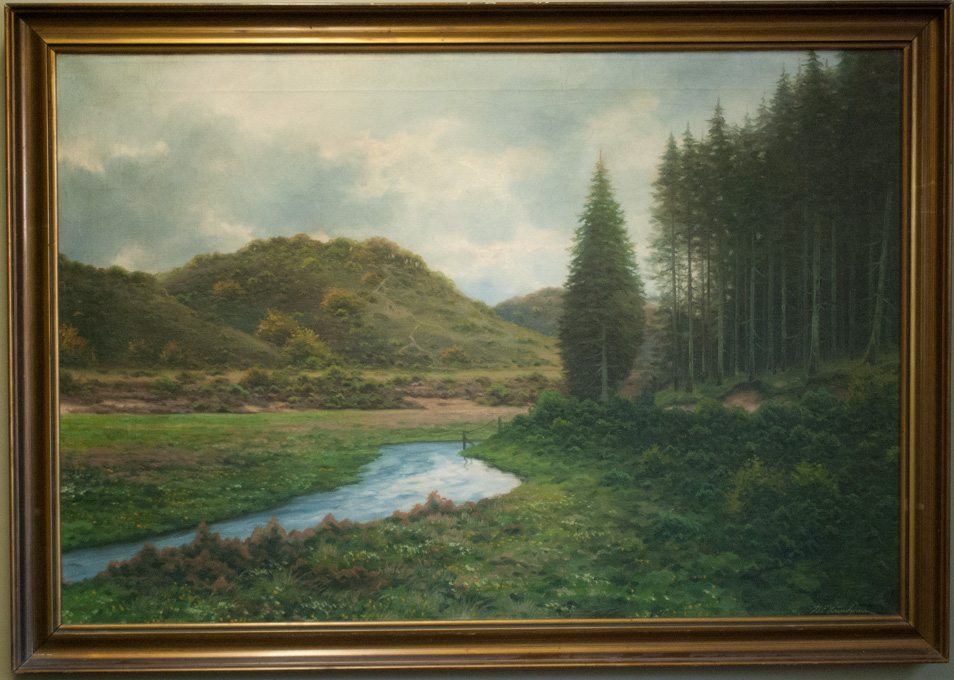 Appraisal: KARL EMIL LUNDGREEN OIL ON CANVAS Denmark - River landscape