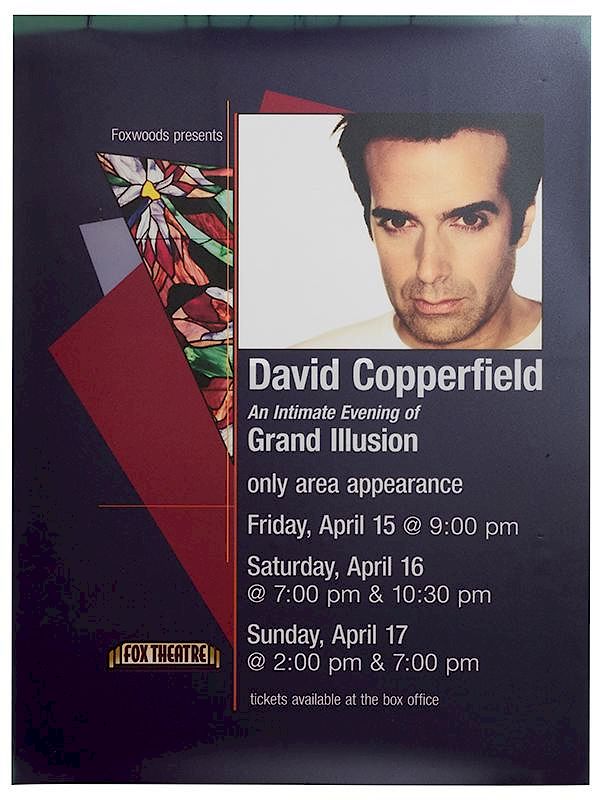 Appraisal: Foxwoods Presents David Copperfield Fox Theater Copperfield David Foxwoods Presents