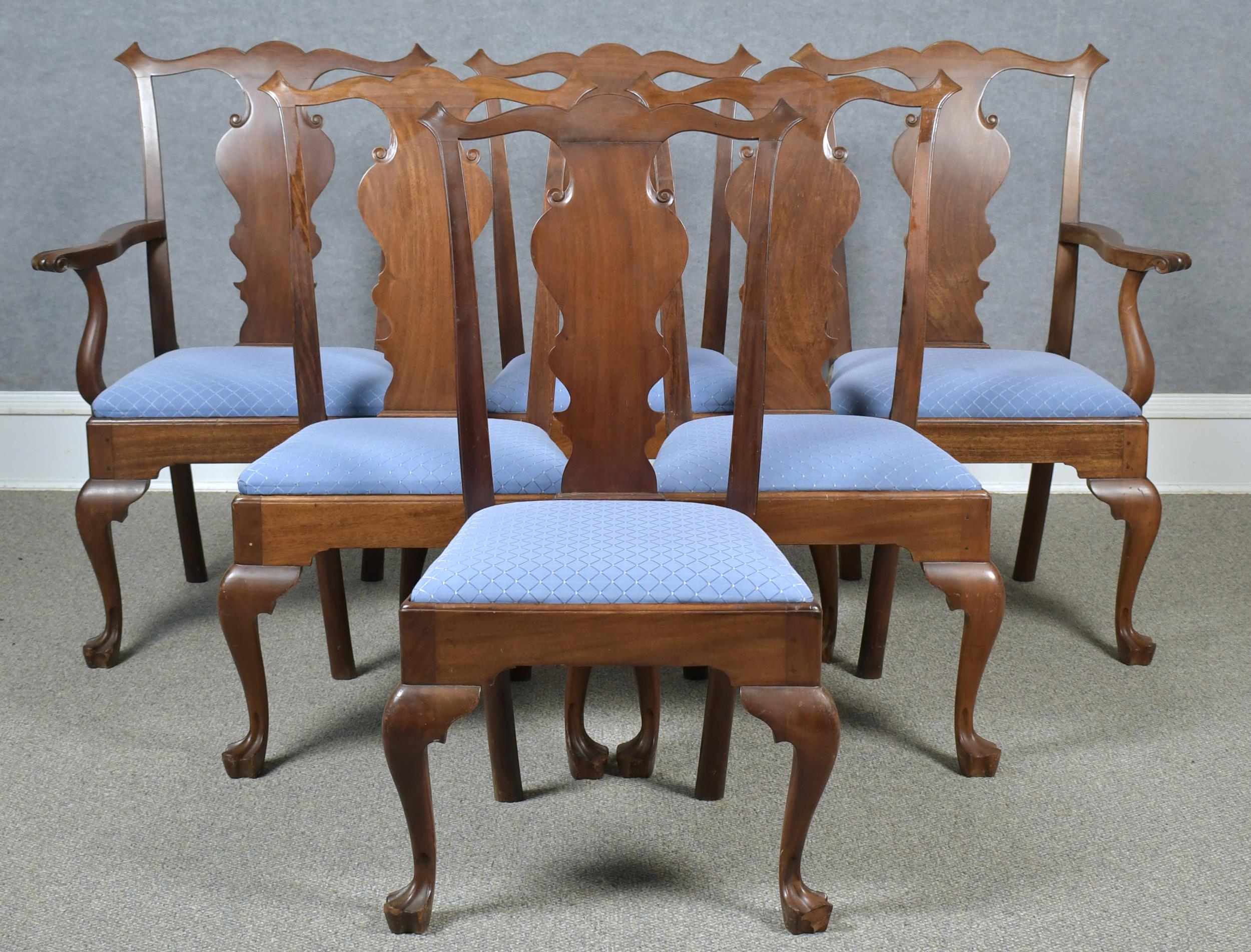 Appraisal: SET OF SIX PA QUEEN ANNE STYLE CHAIRS Matching the