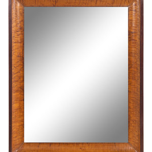 Appraisal: An American Maple Mirror th Century Height x width inches