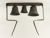 Appraisal: HORSE BELLS - th C rack of three Northern European