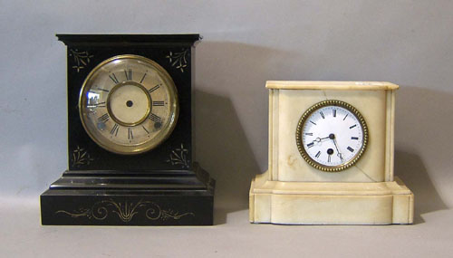 Appraisal: Ansonia mantle clock h together with a Japy Freres clock