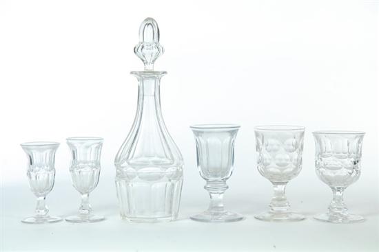 Appraisal: SIX GLASS DRINKING ITEMS American nd quarter- th century An