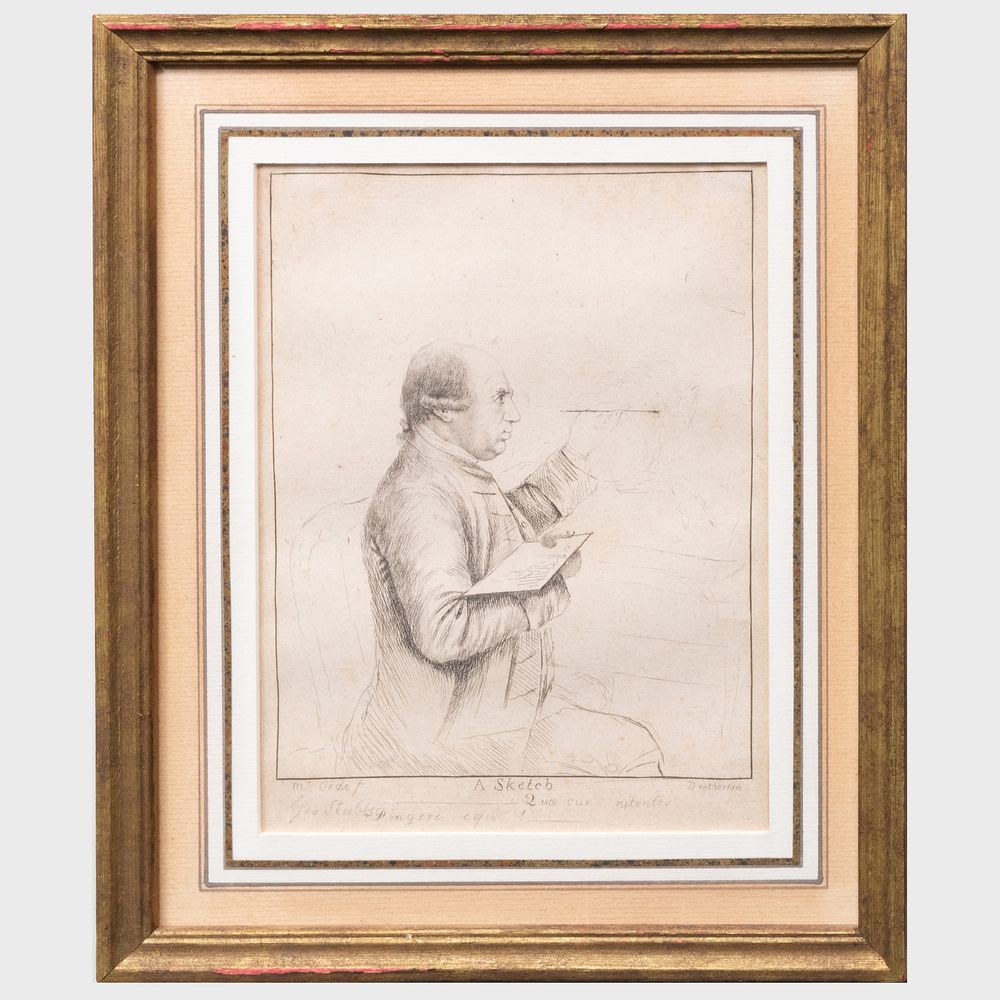 Appraisal: After Thomas Orde - A Sketch Portrait of George Stubbs