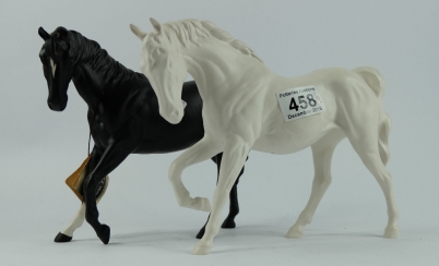 Appraisal: Beswick Black Beauty and White Trotting Horse