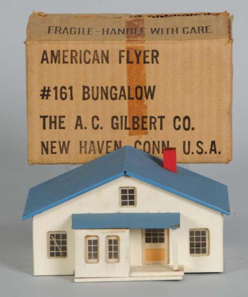 Appraisal: American Flyer No S-Gauge Bungalow in OB Description Post-war Includes