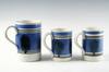 Appraisal: TANKARDS MEASURES - th c Staffordshire Tankards with matching two