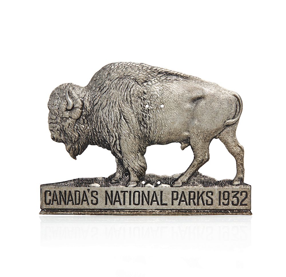 Appraisal: Canada's National Parks ' ' Radiator Badge from Aluminum radiator