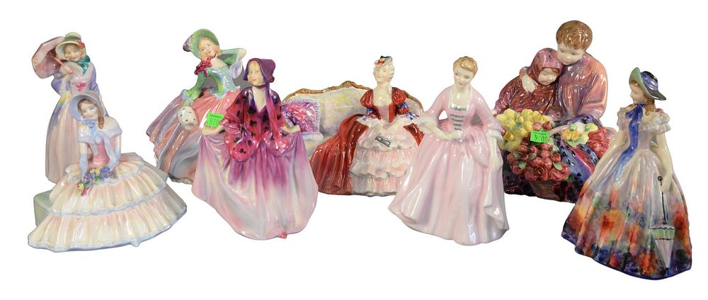 Appraisal: Eight Piece Group of Royal Doulton Porcelain Figures to include