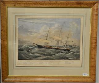 Appraisal: Nathaniel Currier hand colored lithograph Clipper Ship Racer after Butterworth