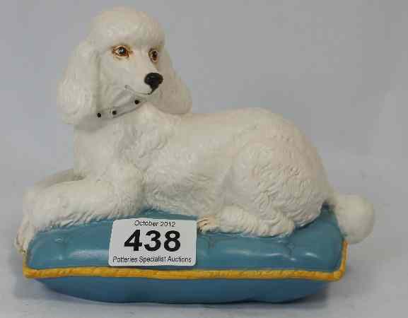 Appraisal: Beswick matt Poodle on cushion