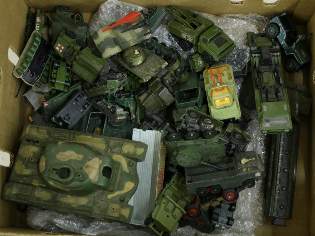 Appraisal: Collection of military vehicles to include Corgi Major Matchbox etc