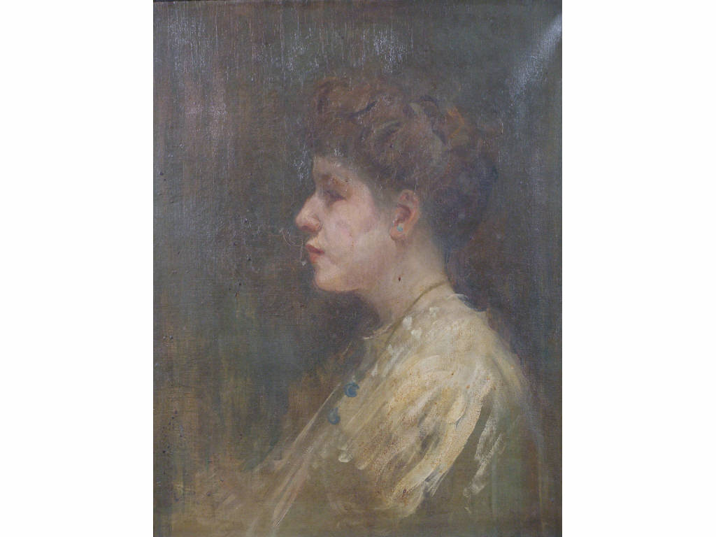 Appraisal: Scottish School Portrait of a Lady c - oil on