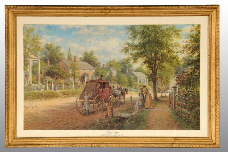 Appraisal: Home Again Print by Henry Description Edward Lamson Henry American