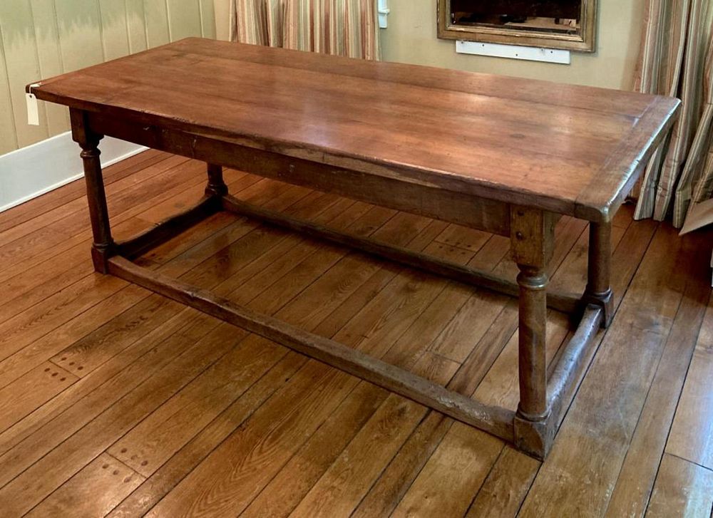 Appraisal: Large Oak Farmhouse Refectory Style Table in the th century